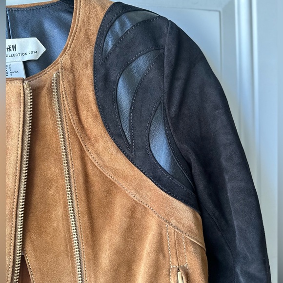 H&M Suede Leather Jacket Spring Collection 2014 - Picture 4 of 12